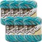 Lily Sugar'N Cream Super Size Pebble Beach Yarn - 6 Pack of 85g/3oz - Cotton - 4 Medium (Worsted) - 150 Yards - Knitting/Crochet